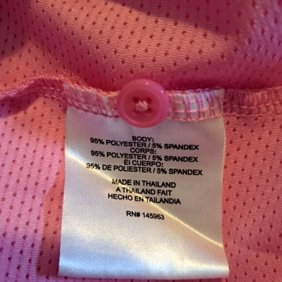 Turtles & Tees girls size XL 14/16 pink & peach polo top, VGUC - Picture 5 of 5